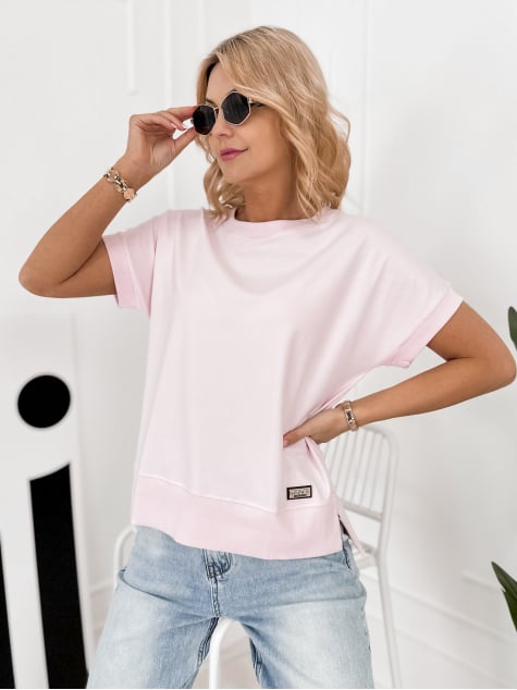 BLUZKA VINGE JASNORÓŻOWA