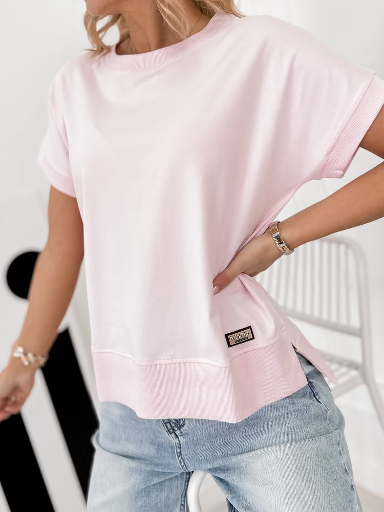 BLUZKA VINGE JASNORÓŻOWA