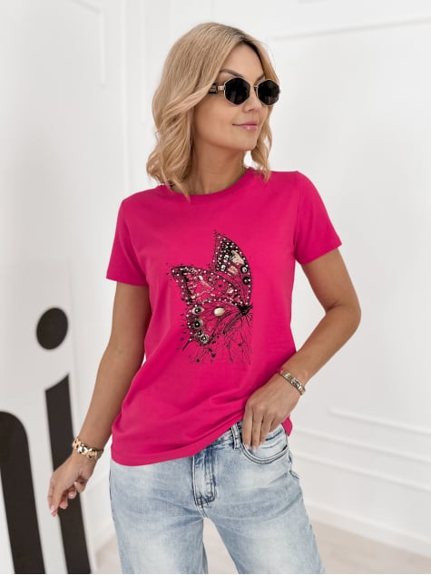 BLUZKA PUEBLO RÓŻOWA