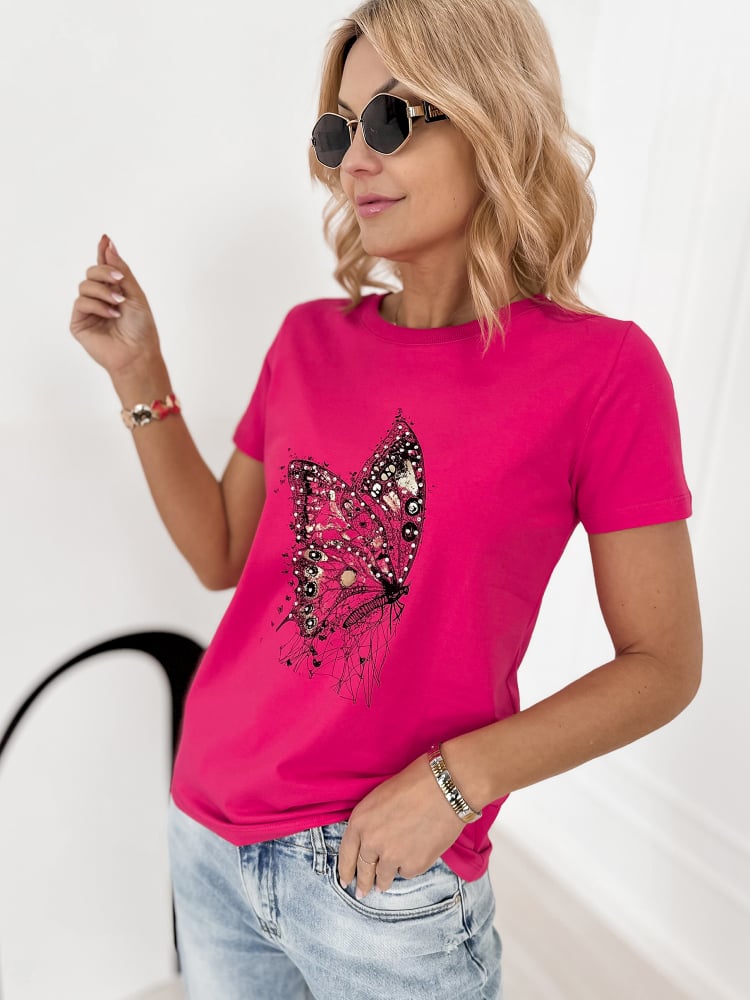 BLUZKA PUEBLO RÓŻOWA