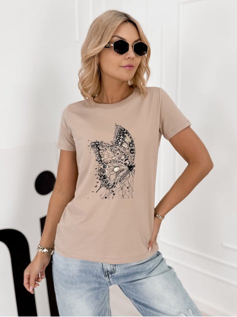 BLUZKA PUEBLO BEŻOWA