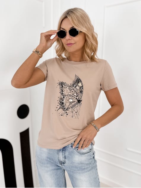 BLUZKA PUEBLO BEŻOWA