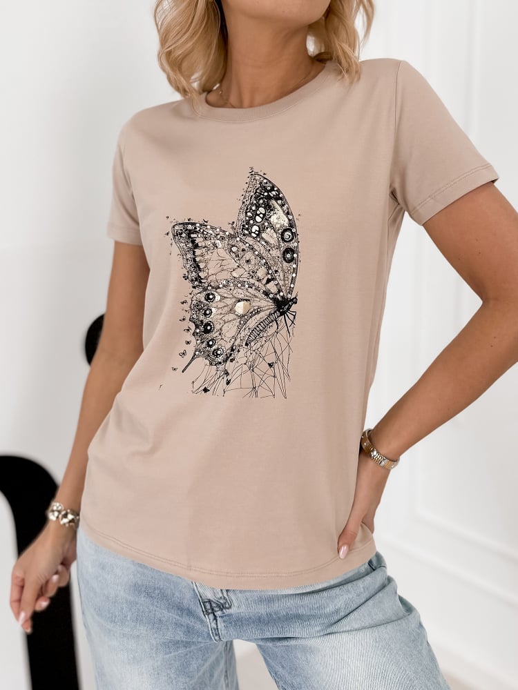 BLUZKA PUEBLO BEŻOWA