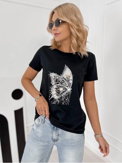 BLUZKA PUEBLO CZARNA