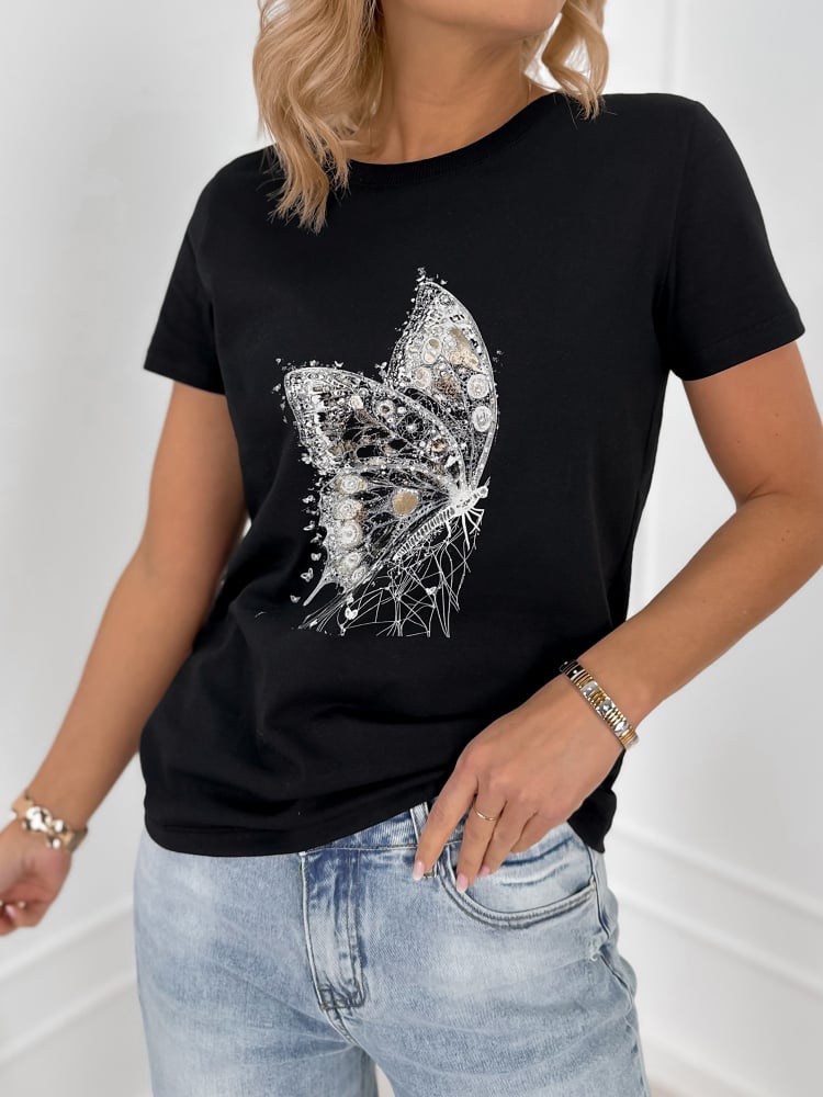 BLUZKA PUEBLO CZARNA