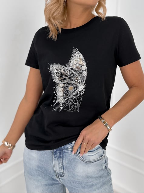 BLUZKA PUEBLO CZARNA