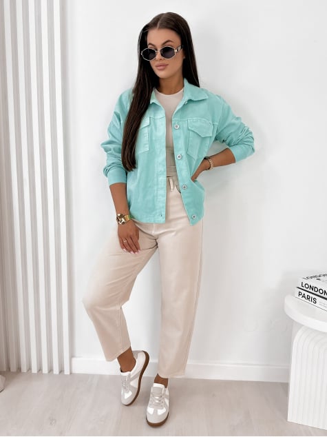 KURTKA SZTRUKSOWA RIPLEY MIĘTOWA