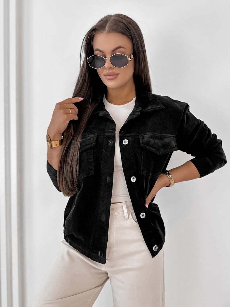 KURTKA SZTRUKSOWA RIPLEY CZARNA