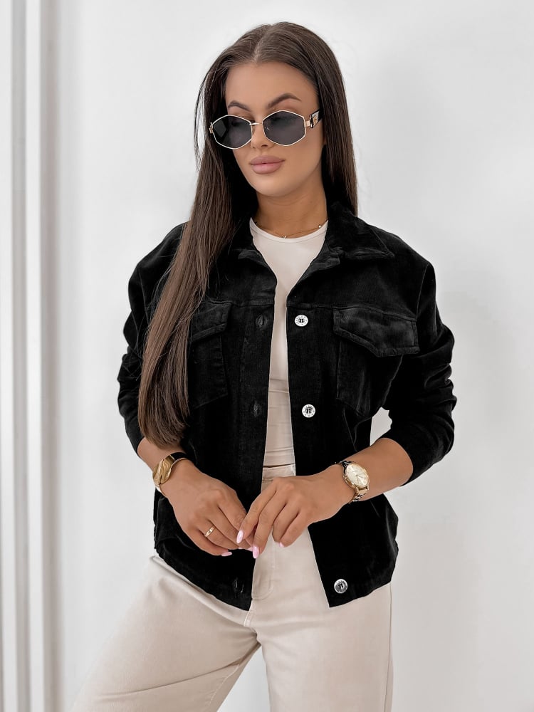 KURTKA SZTRUKSOWA RIPLEY CZARNA