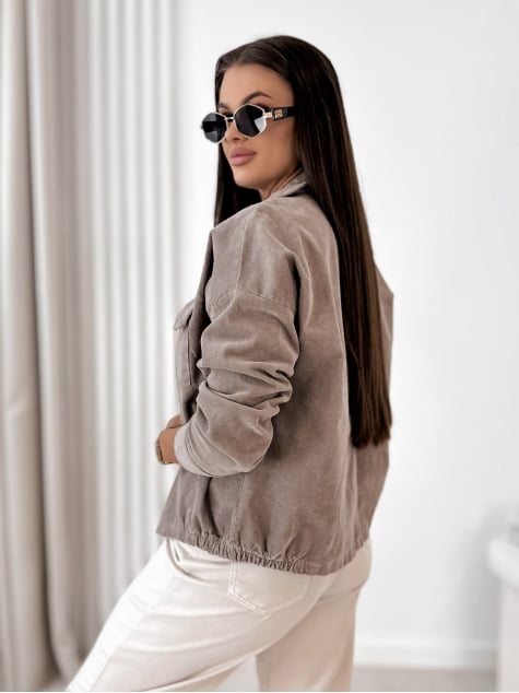 KURTKA SZTRUKSOWA RIPLEY CIEMNOBEŻOWA