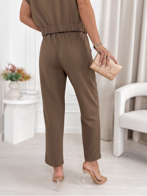 KOMPLET EMMA BRĄZOWY