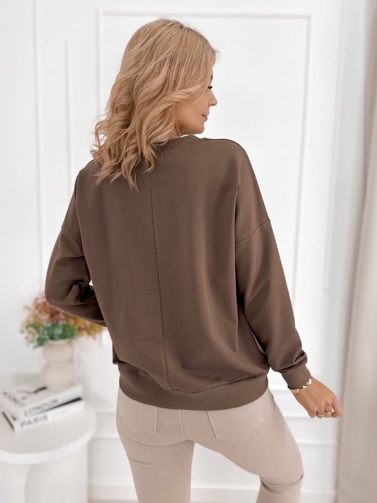 BLUZA CORDELIA BRĄZOWA
