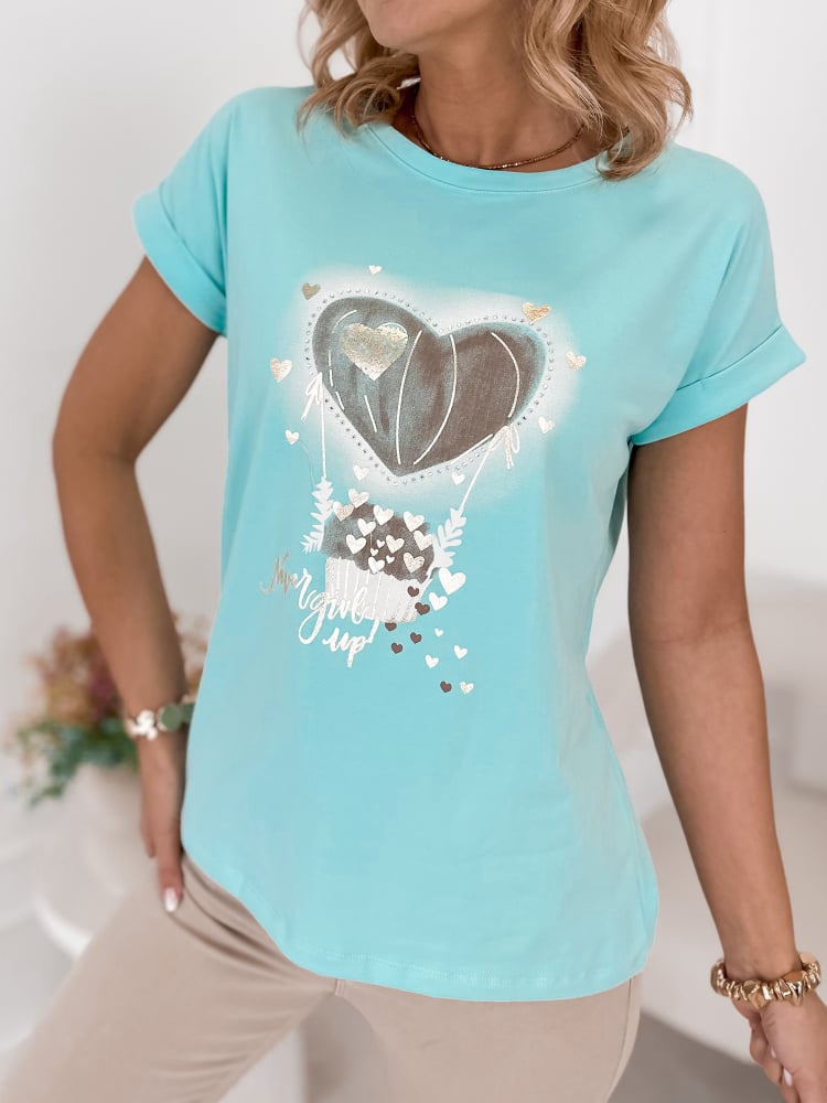 BLUZKA ABILENE MIĘTOWA