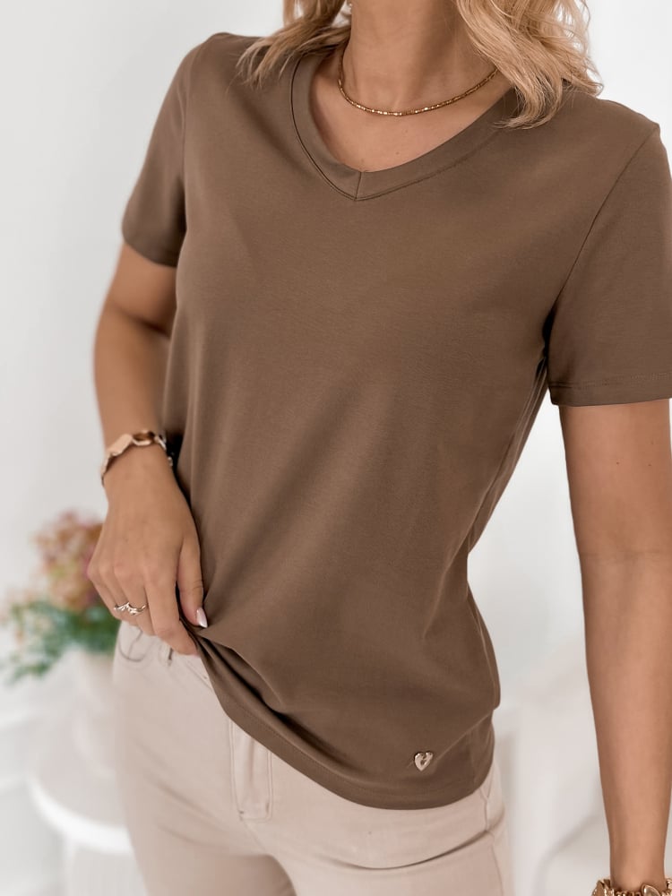 BLUZKA SERENITY BRĄZOWA