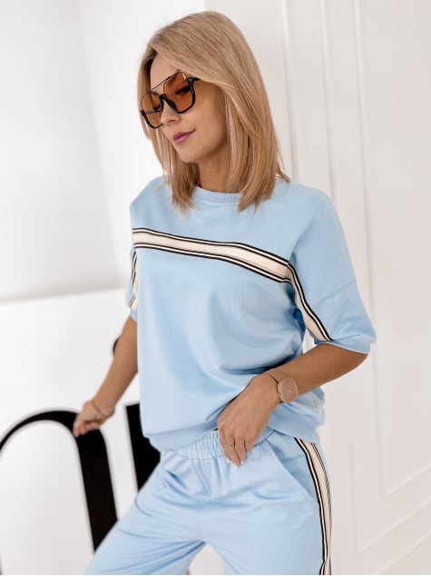 KOMPLET SANTIAGO BŁĘKITNY