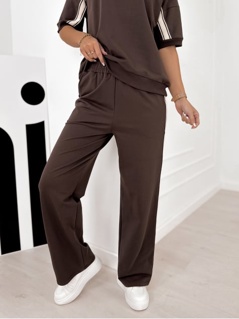 KOMPLET SANTIAGO CIEMNOBRĄZOWY