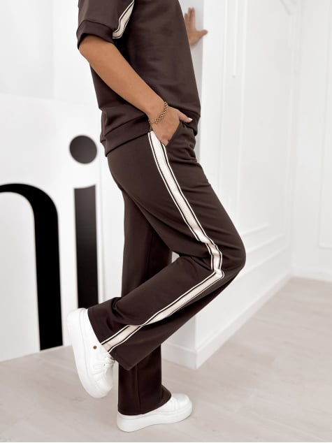 KOMPLET SANTIAGO CIEMNOBRĄZOWY