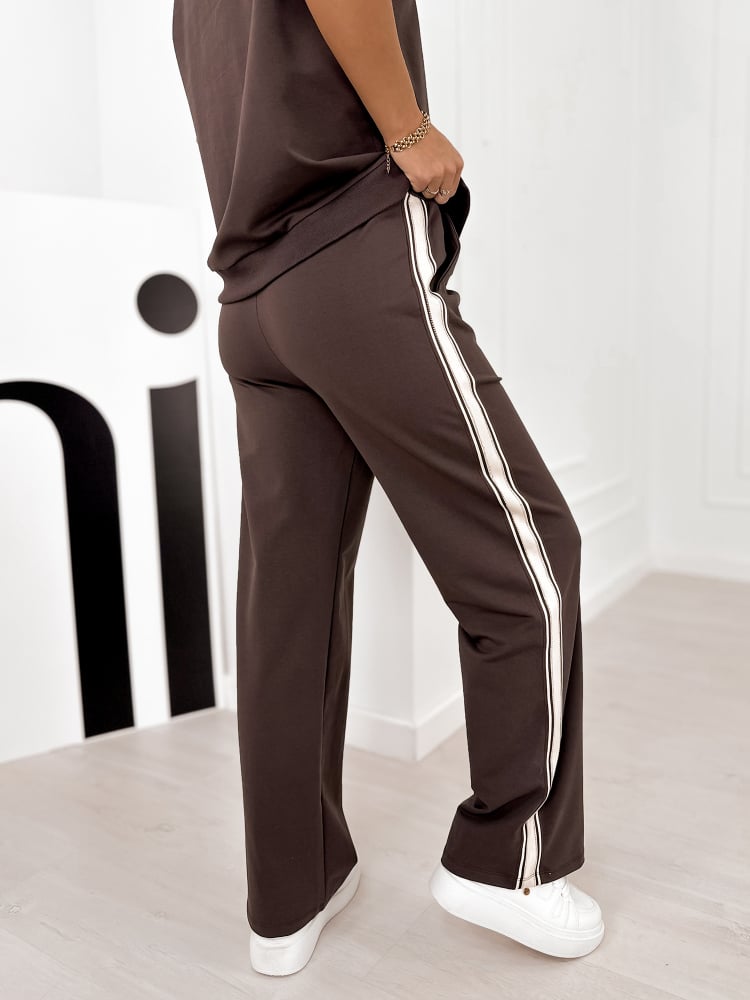 KOMPLET SANTIAGO CIEMNOBRĄZOWY