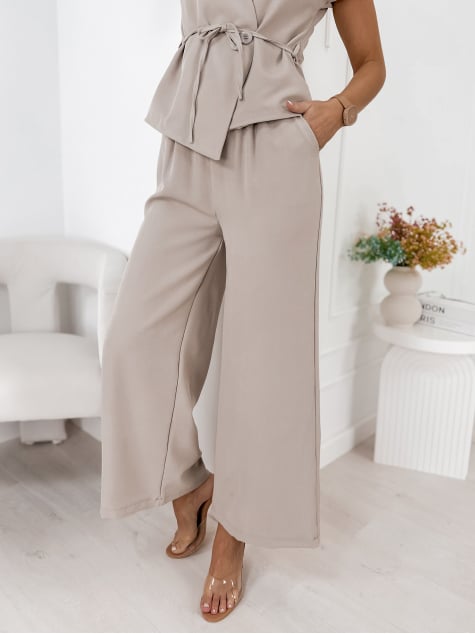 KOMPLET HEDDA CIEMNOBEŻOWY