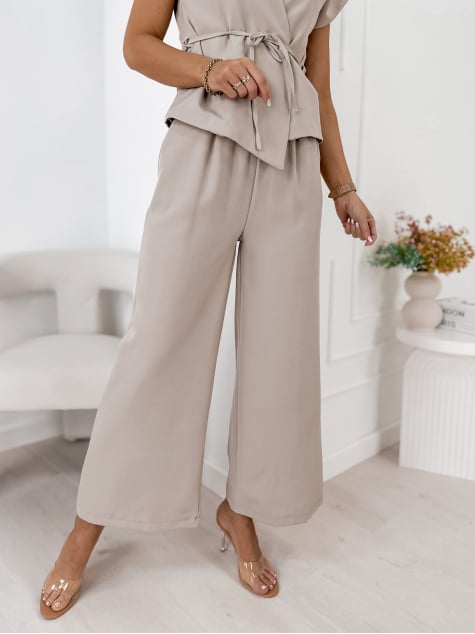 KOMPLET HEDDA CIEMNOBEŻOWY