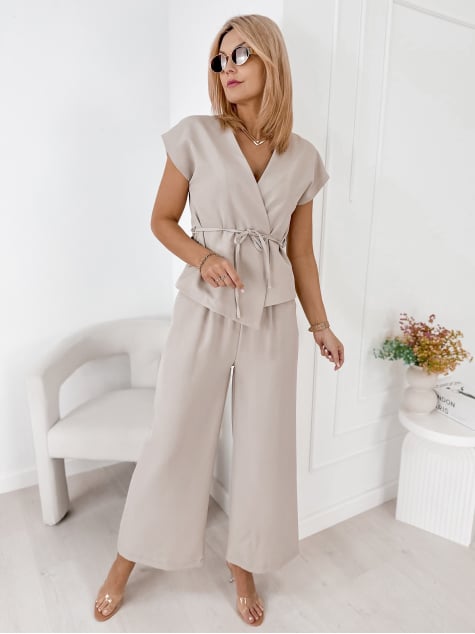 KOMPLET HEDDA CIEMNOBEŻOWY