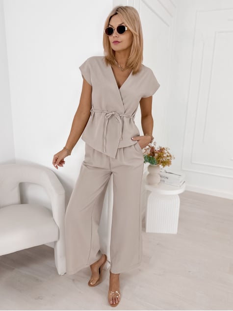 KOMPLET HEDDA CIEMNOBEŻOWY