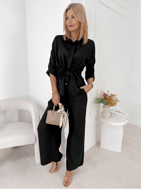 KOMPLET AMARANTE CZARNY