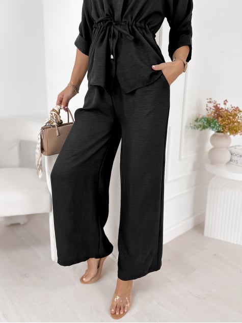 KOMPLET AMARANTE CZARNY