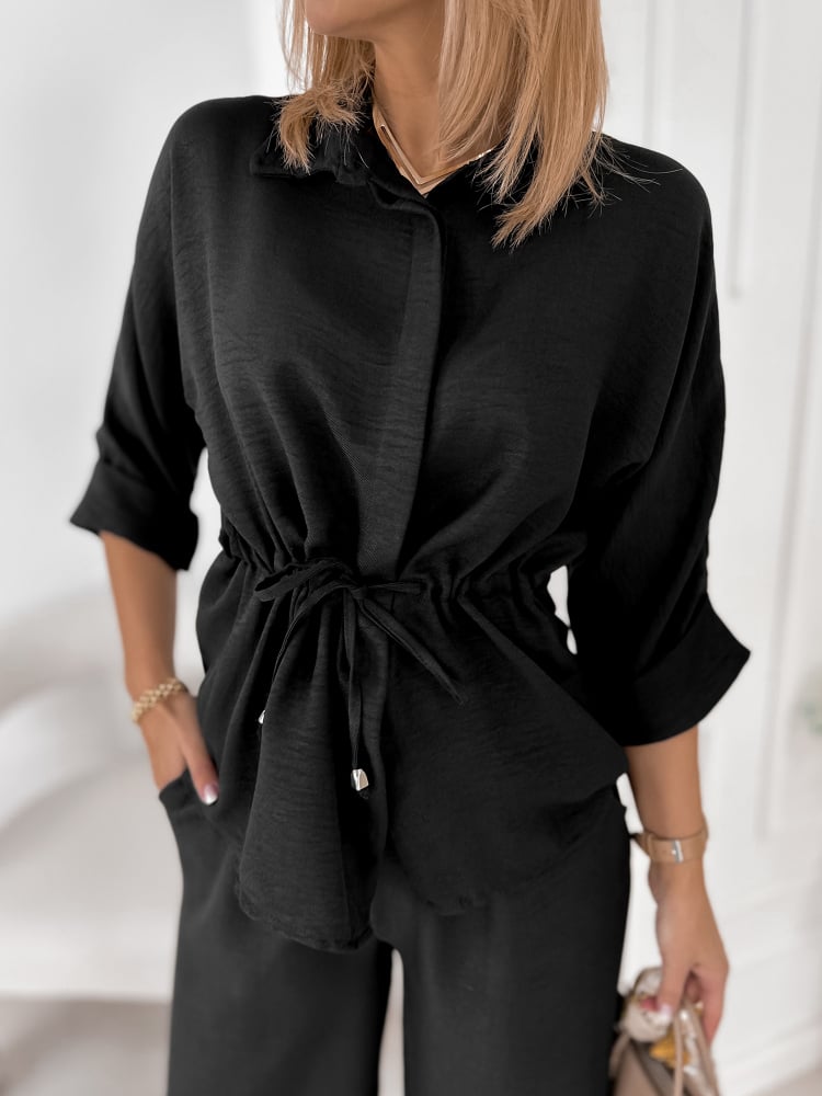 KOMPLET AMARANTE CZARNY