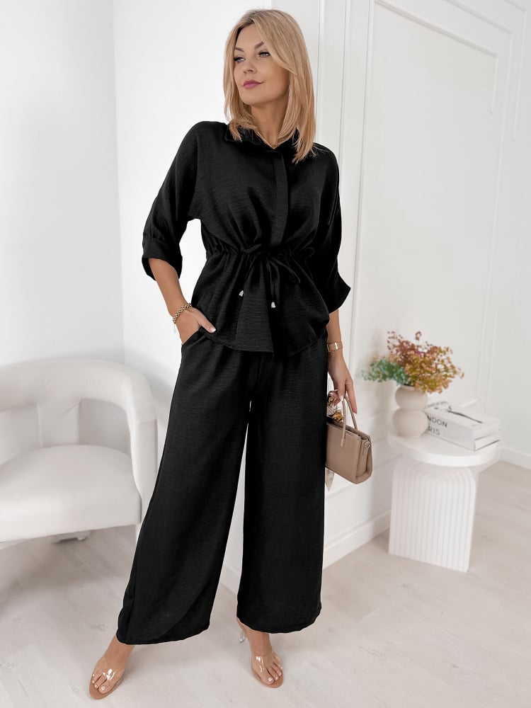 KOMPLET AMARANTE CZARNY