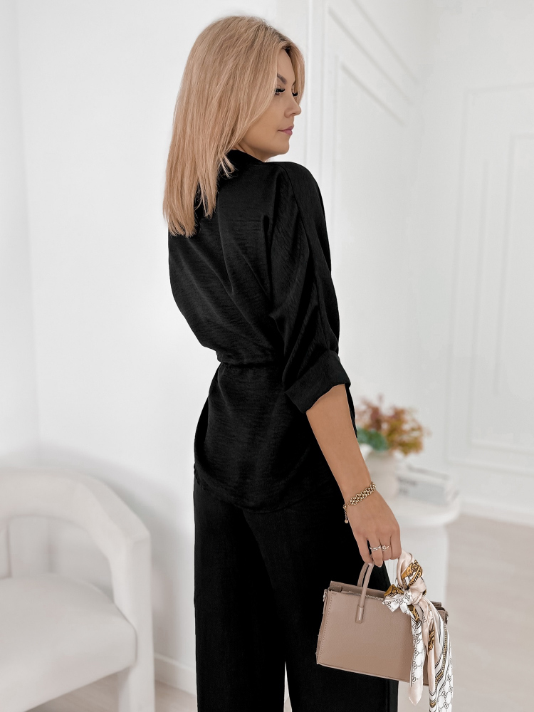 KOMPLET AMARANTE CZARNY