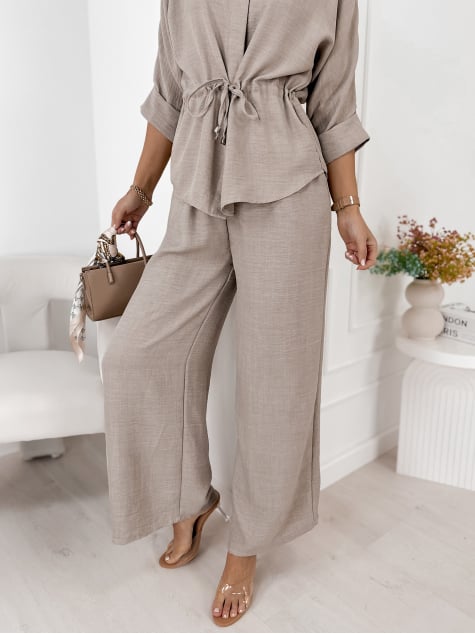 KOMPLET AMARANTE CIEMNOBEŻOWY