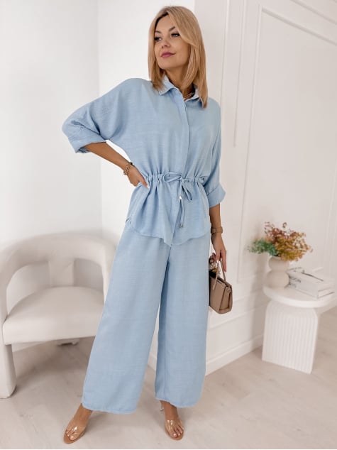 KOMPLET AMARANTE BŁĘKITNY