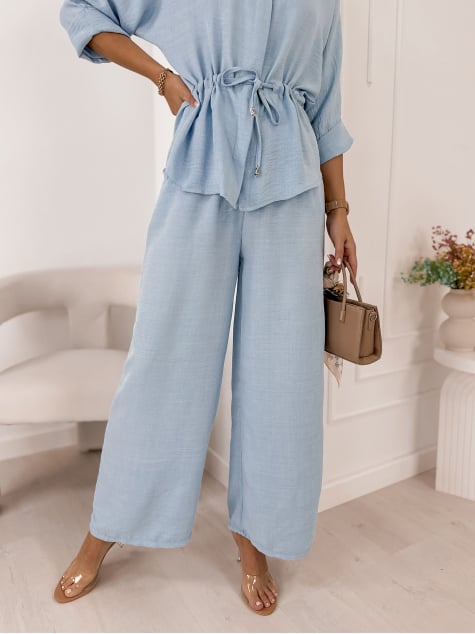 KOMPLET AMARANTE BŁĘKITNY