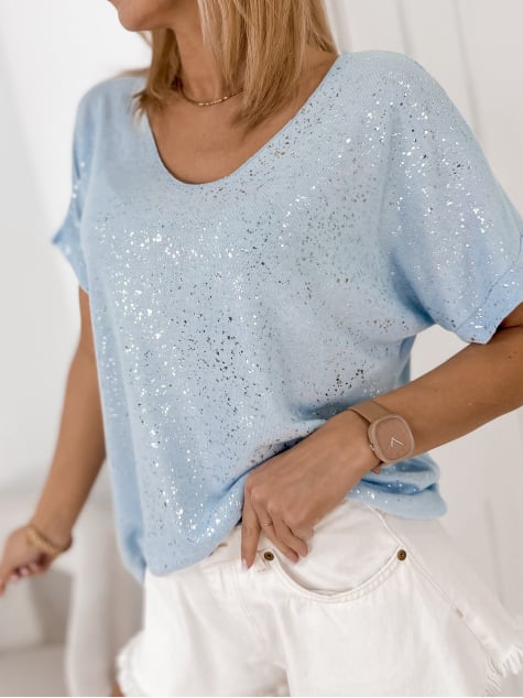 BLUZKA ANTIGA BŁĘKITNA