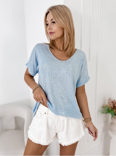 BLUZKA ANTIGA BŁĘKITNA