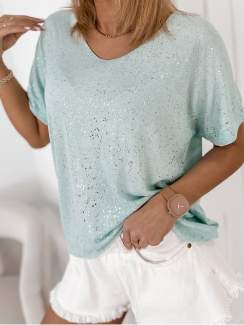 BLUZKA ANTIGA MIĘTOWA