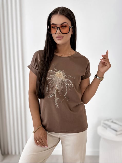 BLUZKA ALDISS BRĄZOWA