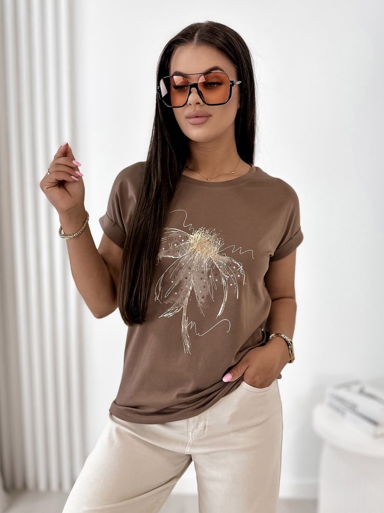 BLUZKA ALDISS BRĄZOWA