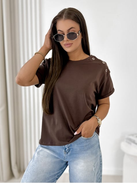 BLUZKA MURPHY CIEMNOBRĄZOWA