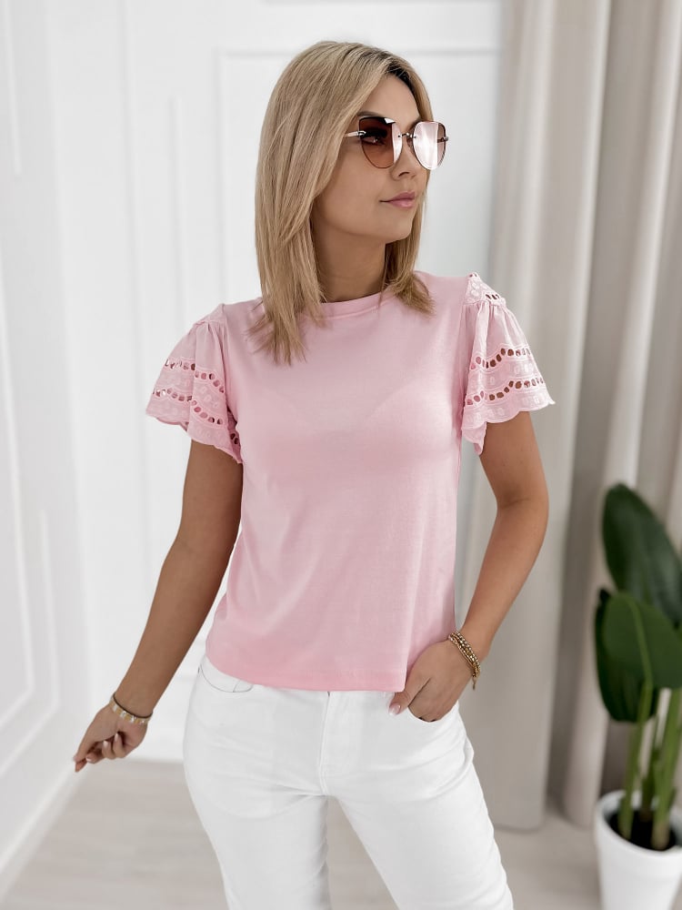 BLUZKA LESTAT PUDROWY RÓŻ