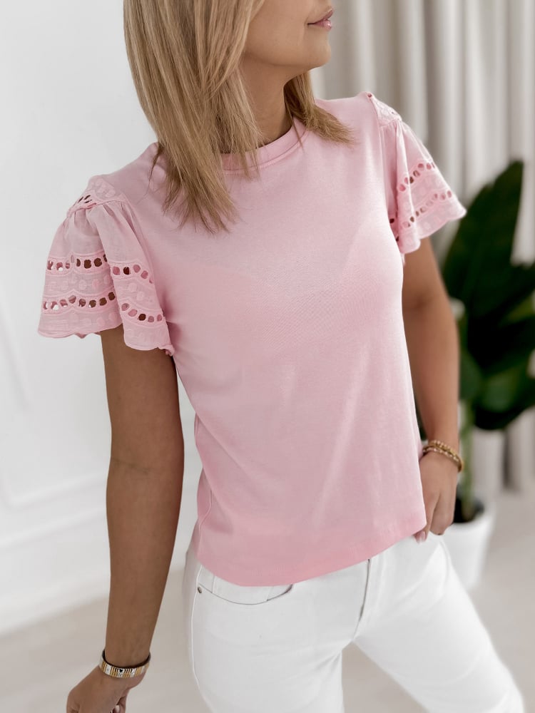 BLUZKA LESTAT PUDROWY RÓŻ