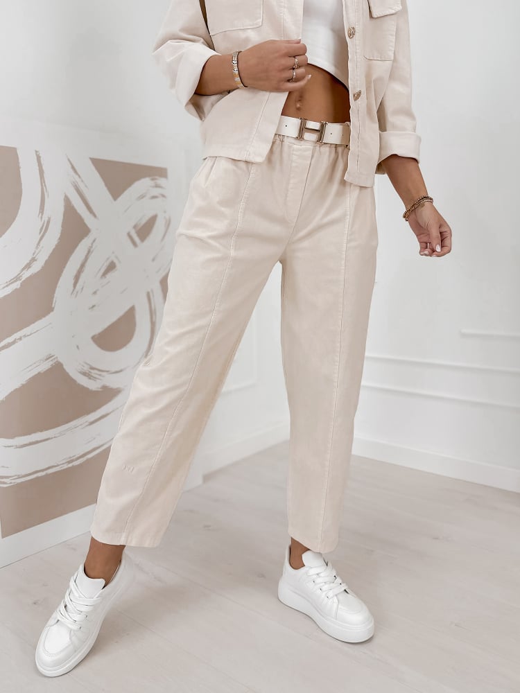 KOMPLET SZTRUKSOWY KARENIA BEŻOWY