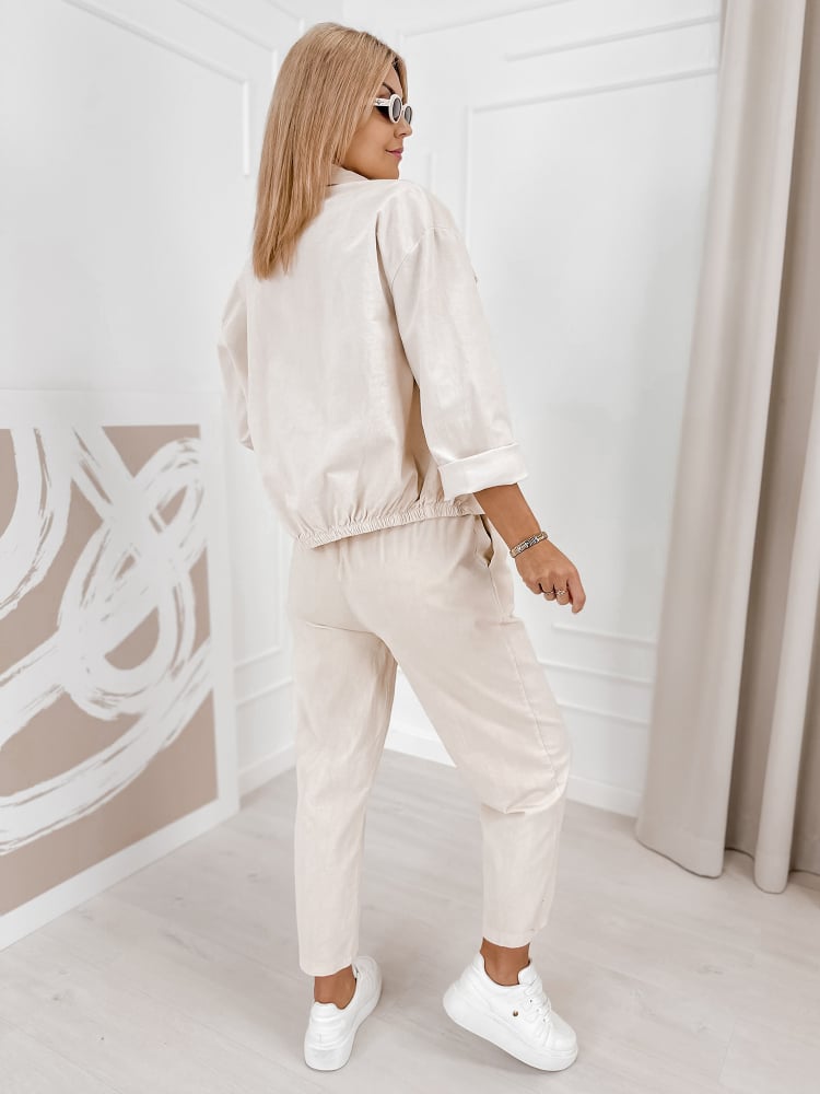 KOMPLET SZTRUKSOWY KARENIA BEŻOWY