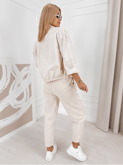 KOMPLET SZTRUKSOWY KARENIA BEŻOWY