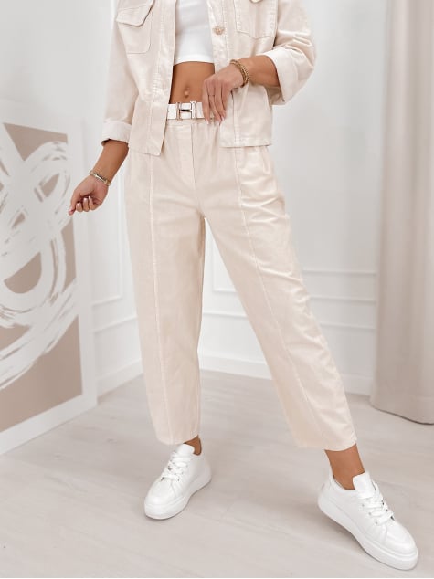 KOMPLET SZTRUKSOWY KARENIA BEŻOWY