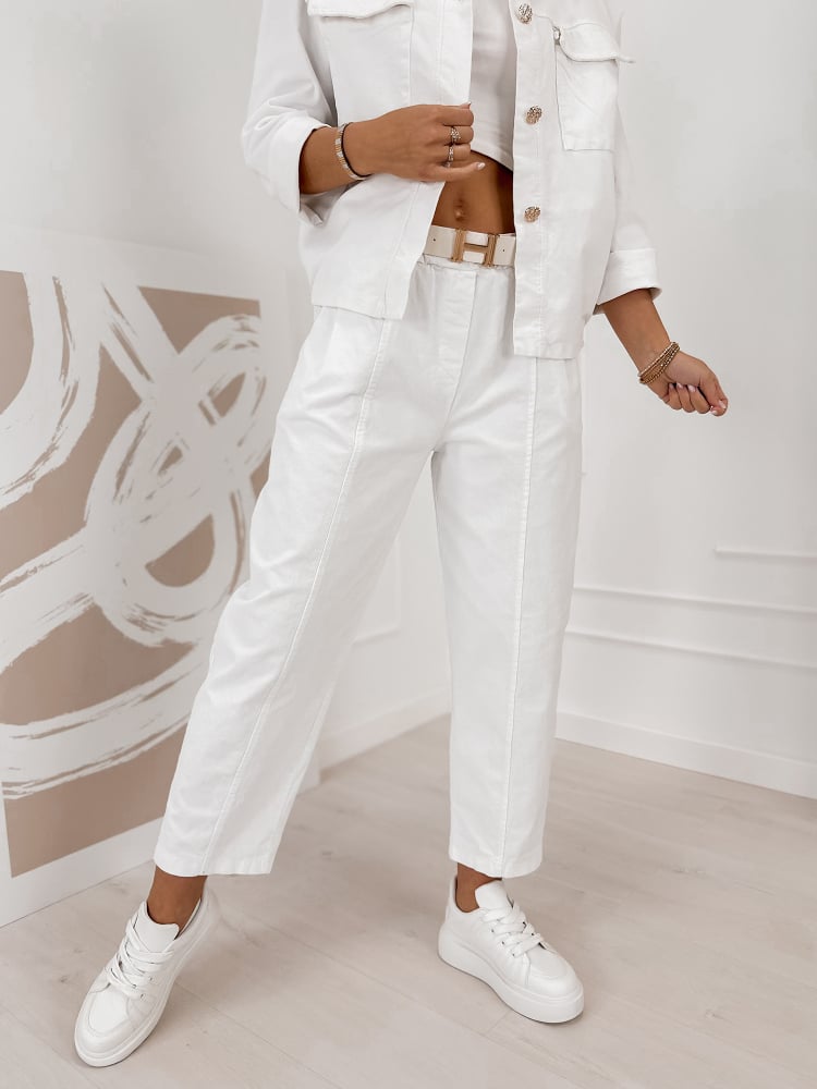 KOMPLET SZTRUKSOWY KARENIA BIAŁY