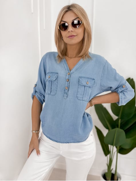 BLUZKA RAMSAY BŁĘKITNA