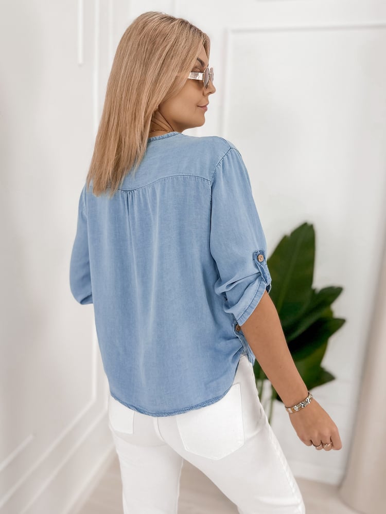 BLUZKA RAMSAY BŁĘKITNA