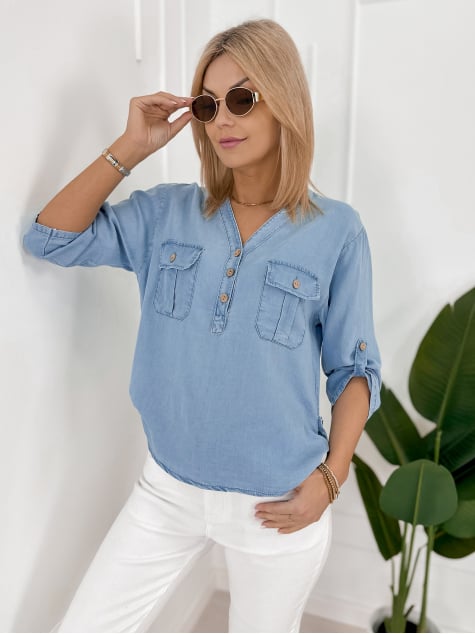 BLUZKA RAMSAY BŁĘKITNA